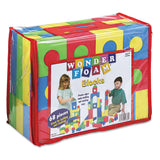 WonderFoam® Blocks, High-Density Foam, Assorted Colors, 68/Pack (CKC4380) Box of 68