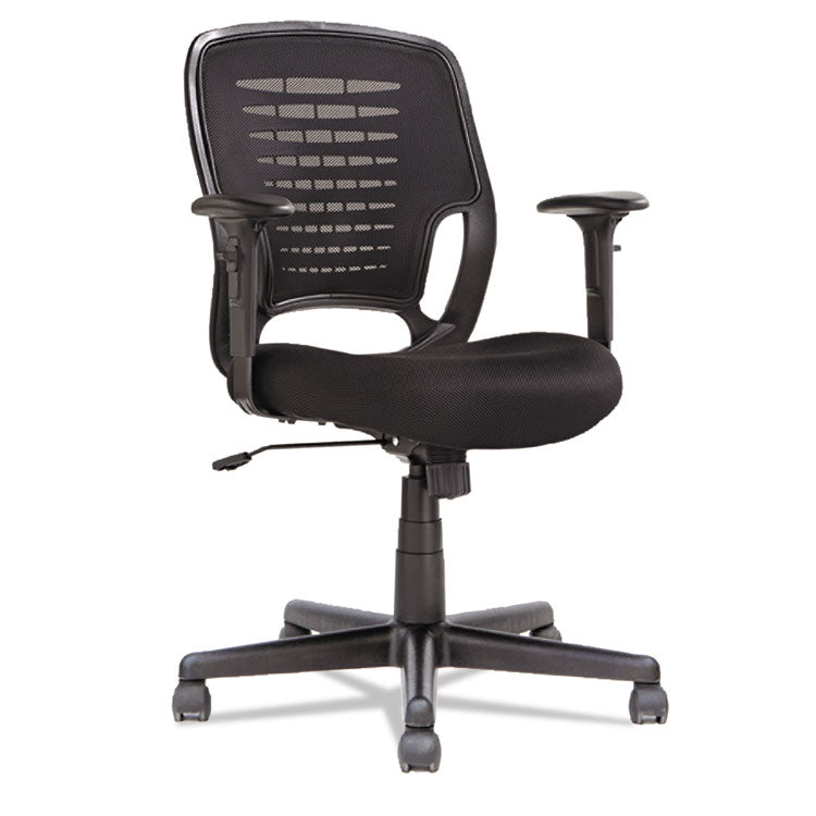 OIF Swivel/Tilt Mesh Task Chair, Supports Up to 250 lb, 17.71" to 21.65" Seat Height, Black (OIFEM4817)