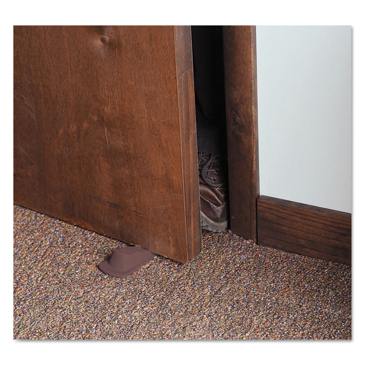 Master Caster® Big Foot Doorstop, No Slip Rubber Wedge, 2.25w x 4.75d x 1.25h, Brown (MAS00920) Each