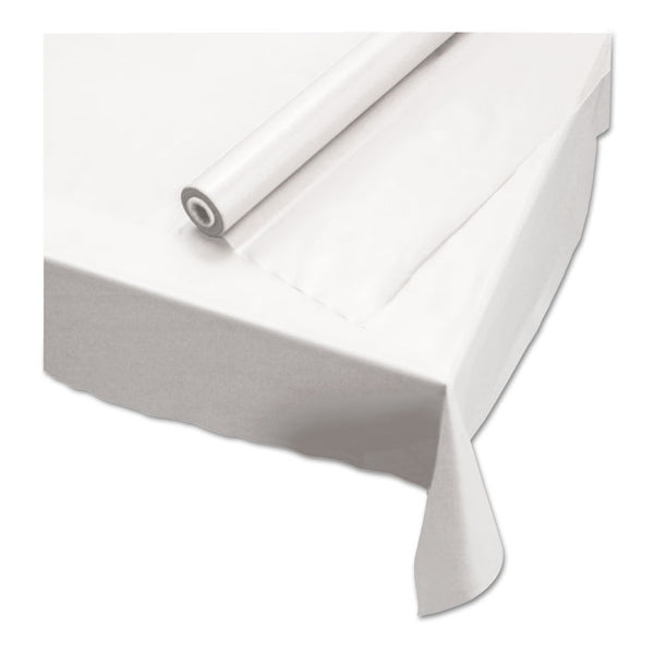 Hoffmaster® Plastic Roll Tablecover, 40" x 100 ft, White (HFM113000)