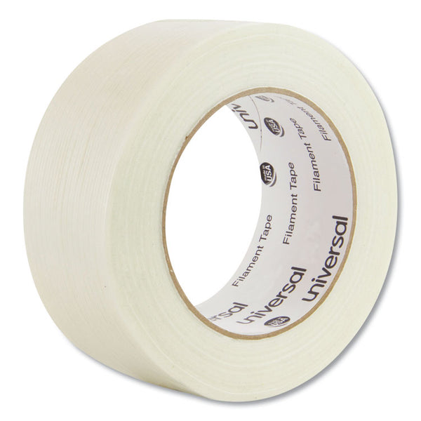 Universal® 350# Premium Filament Tape, 3" Core, 48 mm x 54.8 m, Clear (UNV31648)