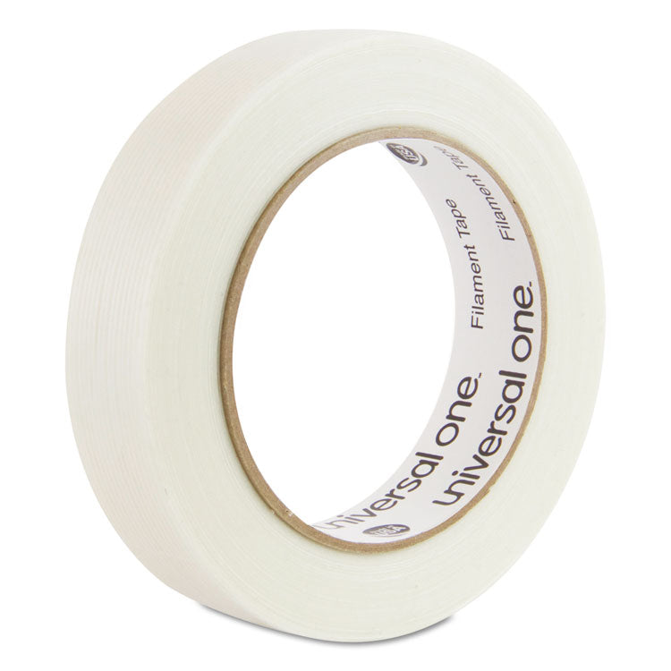 Universal® 350# Premium Filament Tape, 3" Core, 24 mm x 54.8 m, Clear (UNV31624)