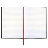 Black n' Red™ Hardcover Casebound Notebooks, SCRIBZEE Compatible, 1-Subject, Wide/Legal Rule, Black Cover, (96) 8.25 x 5.63 Sheets (JDKE66857) Each