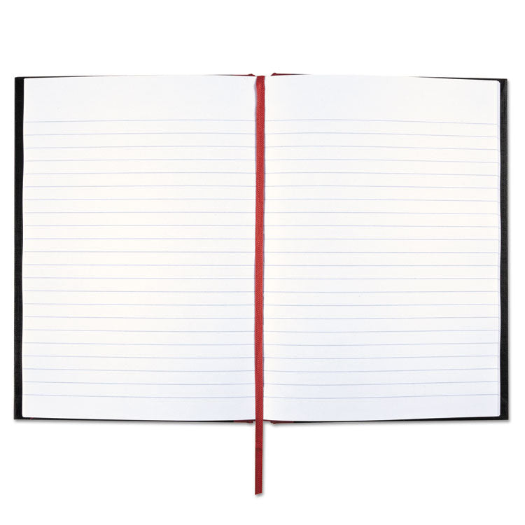 Black n' Red™ Hardcover Casebound Notebooks, SCRIBZEE Compatible, 1-Subject, Wide/Legal Rule, Black Cover, (96) 8.25 x 5.63 Sheets (JDKE66857) Each