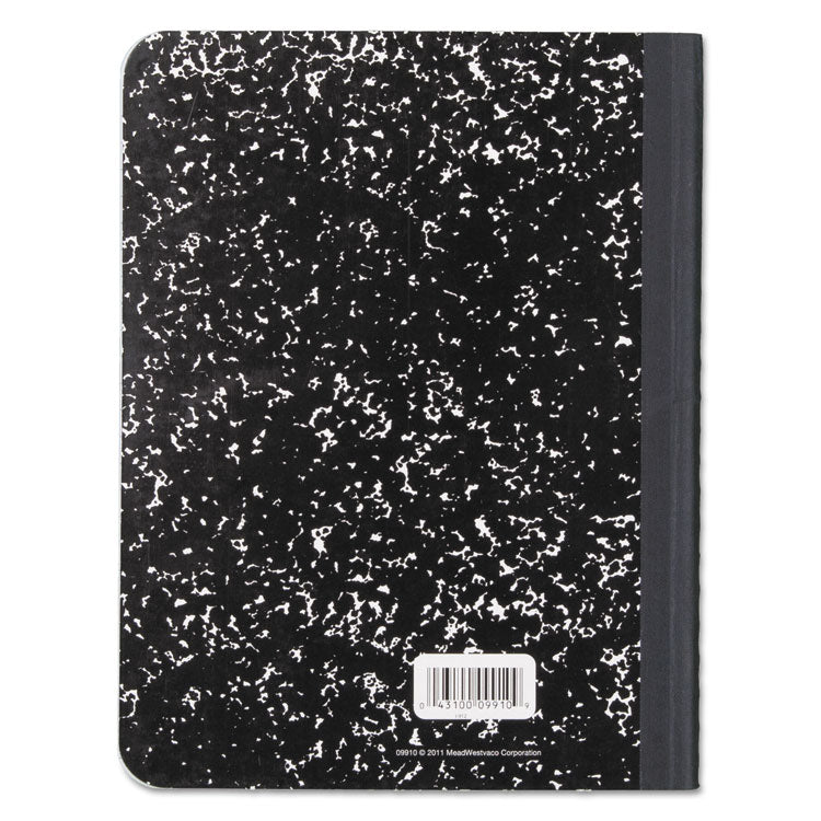 Mead® Composition Book, Wide/Legal Rule, Black Cover, (100) 9.75 x 7.5 Sheets (MEA09910)