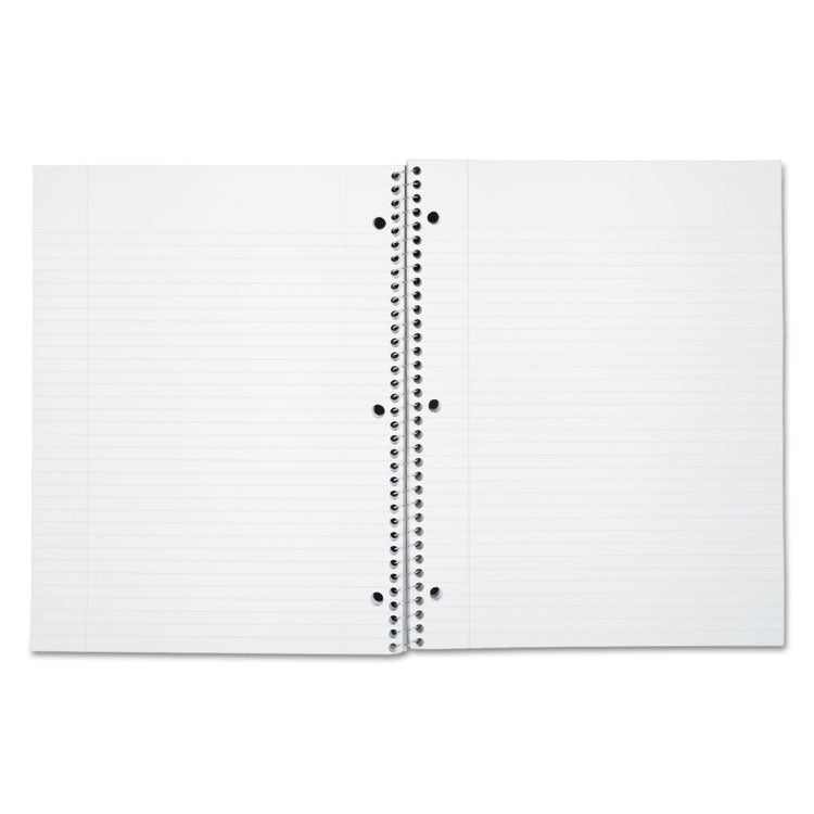 Mead® Spiral Notebook, 3-Hole Punched, 1-Subject, Medium/College Rule, Randomly Assorted Cover Color, (100) 11 x 8 Sheets (MEA06622) Each