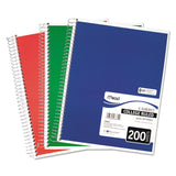 Mead® Spiral Notebook, 5-Subject, Medium/College Rule, Randomly Assorted Cover Color, (200) 11 x 8 Sheets (MEA06780) Each