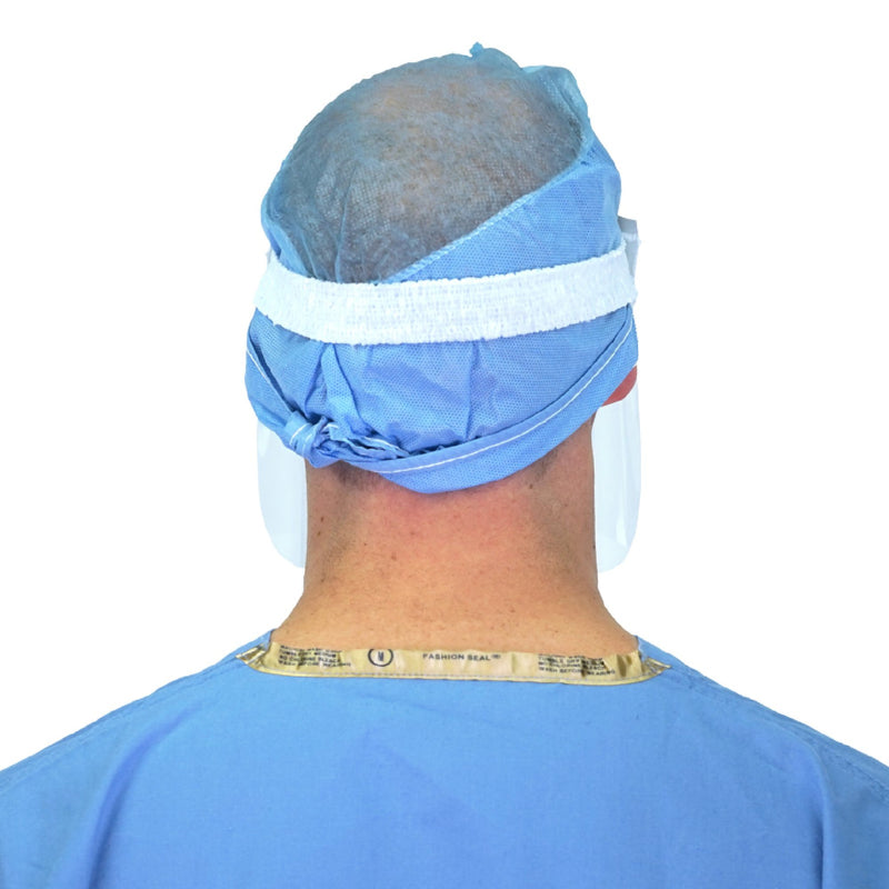 Halyard Face Shield One Size Fits Most 3/4 Length Anti-fog Disposable NonSterile (180155_CS) 40/CS