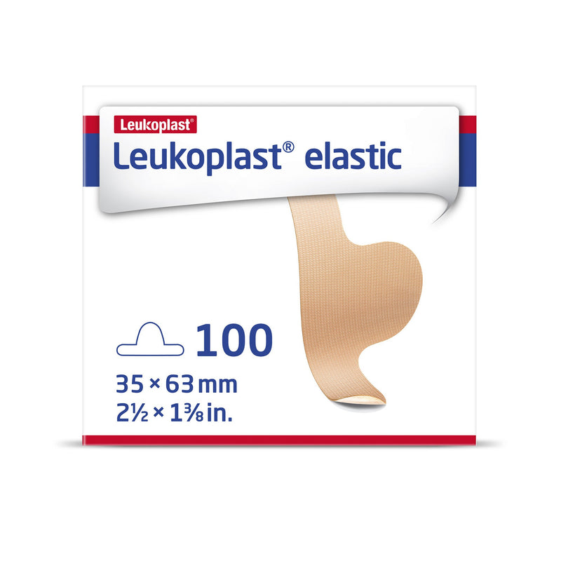 Leukoplast Adhesive Strip 1-3/8 X 2-1/2 Inch Fabric Toe Tan NonSterile (1209129_BX) 100/BX