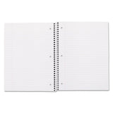 Mead® Spiral Notebook, 3-Hole Punched, 1-Subject, Wide/Legal Rule, Randomly Assorted Cover Color, (100) 10.5 x 7.5 Sheets (MEA05514) Each
