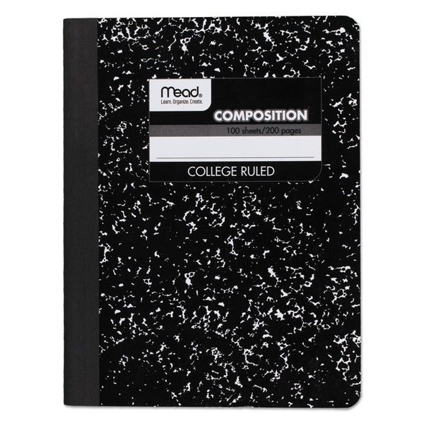 Mead® Square Deal Composition Book, Medium/College Rule, Black Cover, (100) 9.75 x 7.5 Sheets (MEA09932)