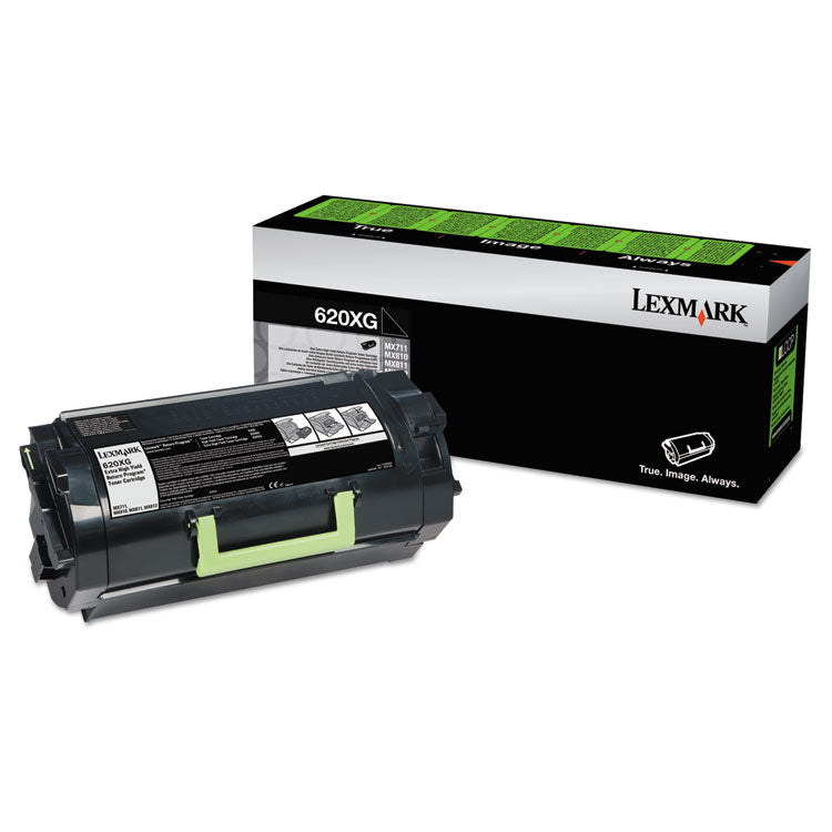 Lexmark™ 62D0X0G Return Program Extra High-Yield Toner, 45,000 Page-Yield, Black, TAA Compliant (LEX62D0X0G)