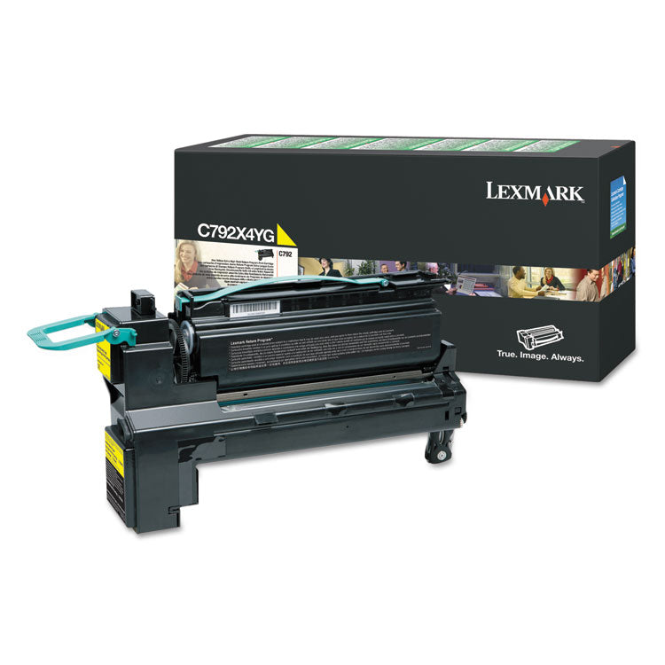 Lexmark™ C792X4YG Return Program Extra High-Yield Toner, 17,000 Page-Yield, Yellow (LEXC792X4YG) Each