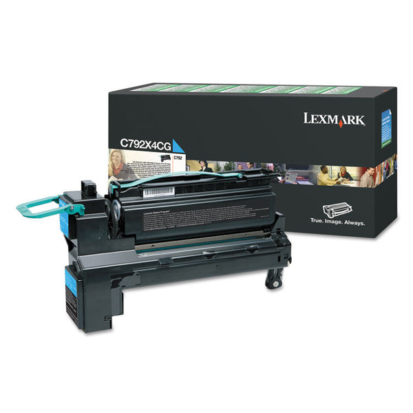 Lexmark™ C792X4CG Return Program Extra High-Yield Toner, 17,000 Page-Yield, Cyan (LEXC792X4CG)