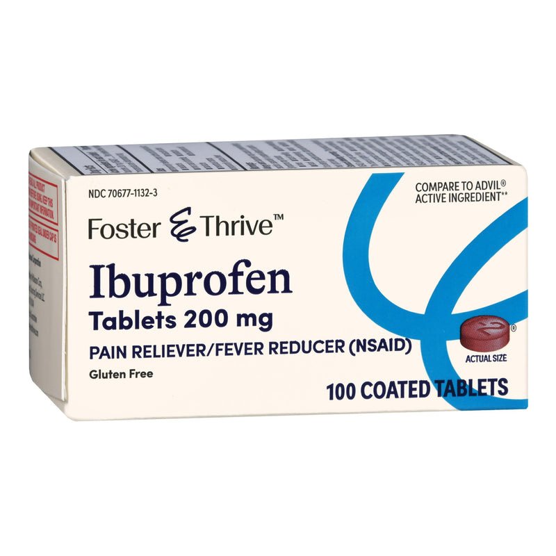 Foster & Thrive™ Pain Relief 200 mg Strength Ibuprofen Tablet 100 per Bottle (1238906_BT) 1/BT