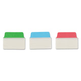 Avery® Ultra Tabs Repositionable Tabs, Standard: 2" x 1.5", 1/5-Cut, Assorted Colors (Blue, Green and Red), 48/Pack (AVE74757) Pack of 48