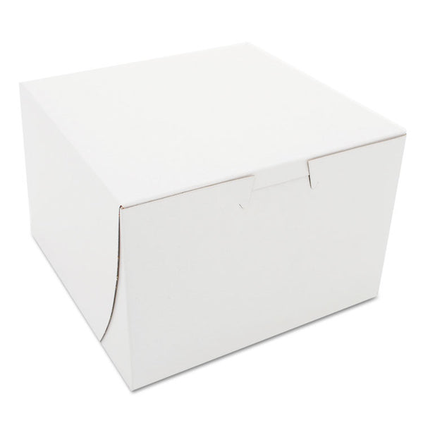 SCT® White One-Piece Non-Window Bakery Boxes, 6 x 6 x 4, White, Paper, 250/Bundle (SCH0909) Bundle of 250