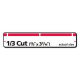 Avery® Permanent TrueBlock File Folder Labels with Sure Feed Technology, 0.66 x 3.44, White, 30/Sheet, 50 Sheets/Box (AVE5066) Box of 1500