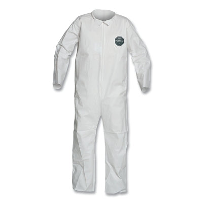 Dupont ProShield® 50 Collared Coveralls with Open Wrists/Ankles, White, Large (251-NB120SWHLG002500) 25 EA / CA