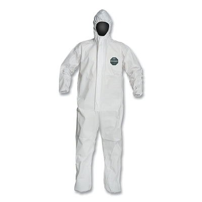 Dupont ProShield® 50 Hooded Coveralls with Elastic Wrists/Ankles, White, Large (251-NB127SWHLG002500) 25 EA / CA