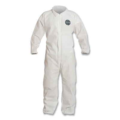 Dupont Proshield® 10 Coverall, Collar, Elastic Wrists and Ankles, Zipper Front, Storm Flap, White, 2X-Large (251-PB125SW-2XL) 25 EA / CA