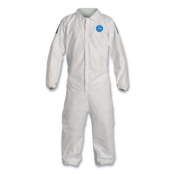 Dupont Tyvek 400D Coveralls with Elastic Wrists and Ankles, Blue/White, 3X-Large (251-TD125SWB3X0025CM) 1 / CA