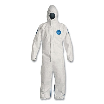 Dupont Tyvek 400D Coveralls with Attached Hood, Blue/White, Medium (251-TD127SWBMD0025CM) 1 / CA