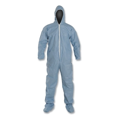 Dupont Tempro Coveralls with Attached Hood and Integrated Socks, Blue, 3X-Large (251-TM122SBU3X002500) 25 EA / CA