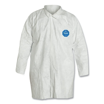Dupont Tyvek® Lab Coats No Pockets, Medium, White (251-TY210S-M) 30 EA / CA