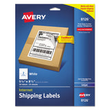 Avery® Shipping Labels w/ TrueBlock Technology, Inkjet Printers, 5.5 x 8.5, White, 2/Sheet, 25 Sheets/Pack (AVE8126) Pack of 25