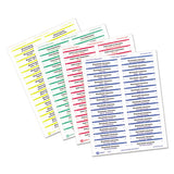 Avery® Removable File Folder Labels with Sure Feed Technology, 0.66 x 3.44, White, 30/Sheet, 25 Sheets/Pack (AVE6466)