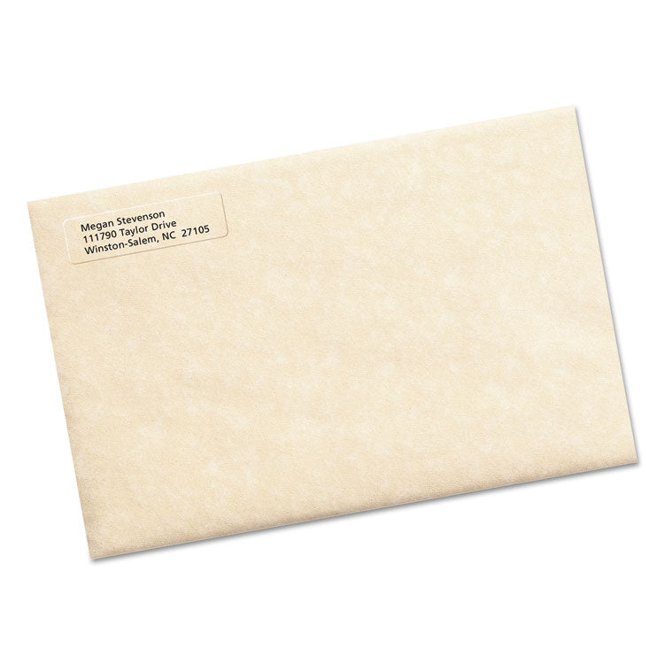 Avery® Matte Clear Easy Peel Mailing Labels w/ Sure Feed Technology, Laser Printers, 0.5 x 1.75, Clear, 80/Sheet, 10 Sheets/Pack (AVE15667) Pack of 800