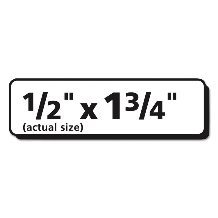 Avery® Matte Clear Easy Peel Mailing Labels w/ Sure Feed Technology, Inkjet Printers, 0.5 x 1.75, Clear, 80/Sheet, 10 Sheets/Pack (AVE18667)