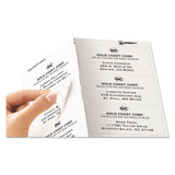 Avery® Matte Clear Easy Peel Mailing Labels w/ Sure Feed Technology, Laser Printers, 2 x 4, Clear, 10/Sheet, 50 Sheets/Box (AVE5663)