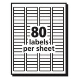 Avery® Matte Clear Shipping Labels, Inkjet Printers, 8.5 x 11, Clear, 25/Pack (AVE8665) Pack of 25