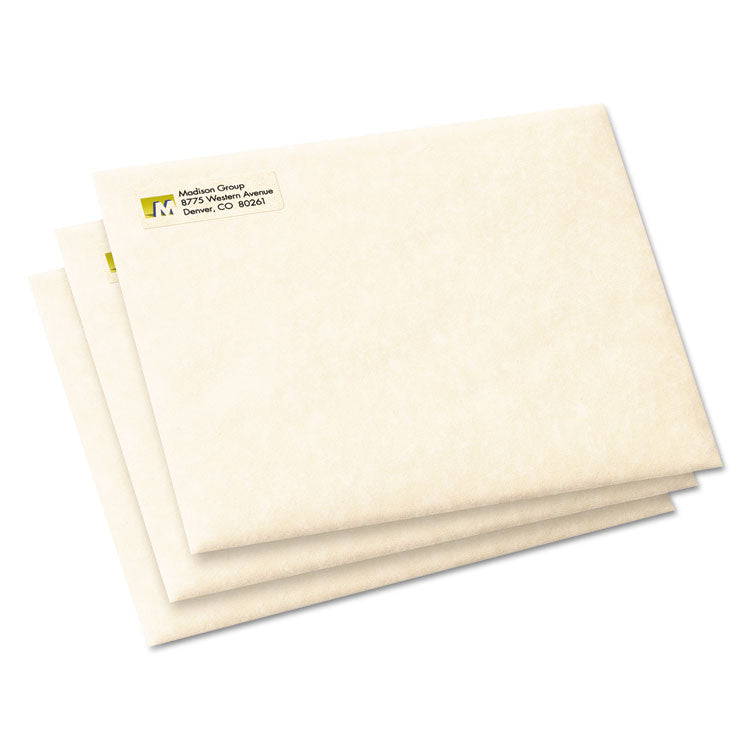 Avery® Matte Clear Easy Peel Mailing Labels with Sure Feed Technology, Inkjet Printers, 0.5 x 1.75, Clear, 80/Sheet, 25 Sheets/Pack (AVE8667) Pack of 2000