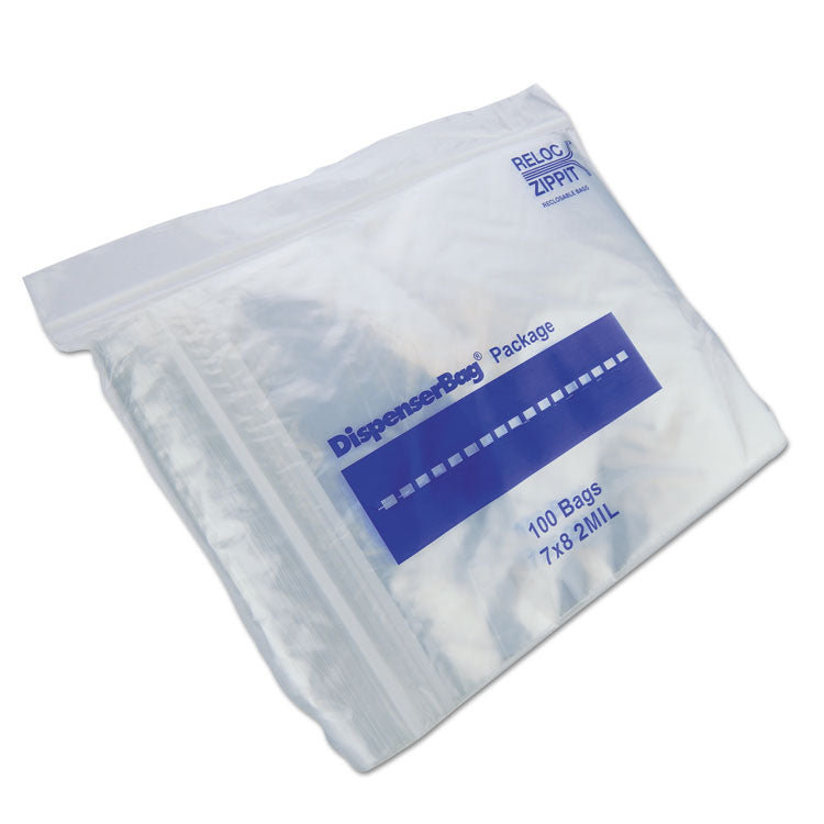 Fantapak Plastic Zipper Bags, 2 mil, 7" x 8", Clear, 1,000 Bags/Box, 2 Boxes/Carton (MGPMGZ2P0708) Box of 2000