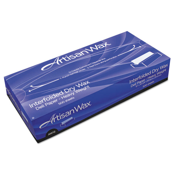 Bagcraft Dry Wax Paper, 8 x 10.75, White, 500/Box, 12 Boxes/Carton (BGC012008)