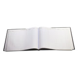Wilson Jones® Detailed Visitor Register Book, 8 Column Format, Black Cover, 12.25 x 9.5 Sheets, 208 Sheets/Book (WLJS491) Each