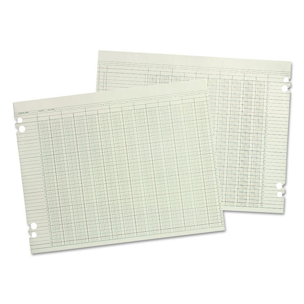 Wilson Jones® Accounting Sheets, 24 Columns, 11 x 17, Green, Loose Sheet,100/Pack (WLJG5024) Pack of 100