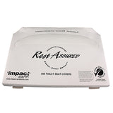 Impact® Rest Assured® Green Seal Half Fold Seat Covers, 250/Pack, 20 Packs/Case (IMP25187973) Case of 5,000