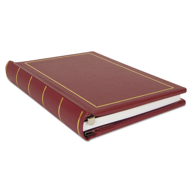 Wilson Jones® Looseleaf Corporation Minute Book, 1-Subject, Unruled, Red/Gold Cover, (250) 11 x 8.5 Sheets (WLJ039611) Each