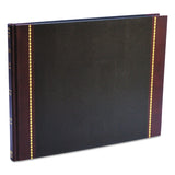 Wilson Jones® Detailed Visitor Register Book, 8 Column Format, Black Cover, 12.25 x 9.5 Sheets, 208 Sheets/Book (WLJS491) Each