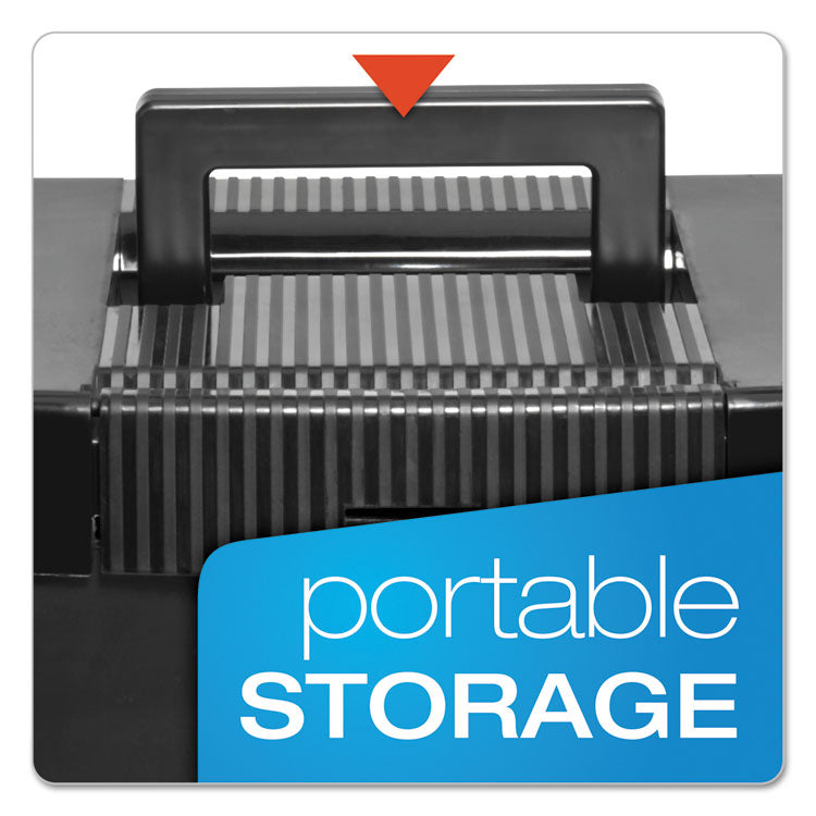 Pendaflex® Portable Letter Size File Box, Letter Files, 13.5" x 10.25" x 10.88", Black (PFX20861) Each