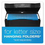 Pendaflex® Portable Letter Size File Box, Letter Files, 13.5" x 10.25" x 10.88", Black (PFX20861) Each