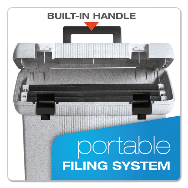 Pendaflex® Portable File Boxes, Letter Files, 13.88" x 14" x 11.13", Granite (PFX41747) Each