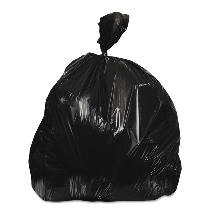 Heritage Linear Low-Density Can Liners, 10 gal, 0.9 mil, 24" x 23", Black, 500/Carton (HERH4823TK)