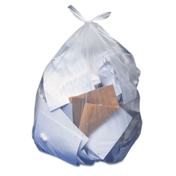 AccuFit® Linear Low Density Can Liners with AccuFit Sizing, 23 gal, 0.9 mil, 28" x 45", Clear, 50/Box (HERH5645TCRC1) Box of 50