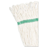 Boardwalk® Super Loop Wet Mop Head, Cotton/Synthetic Fiber, 5" Headband, Medium Size, White (BWK502WHEA) Each