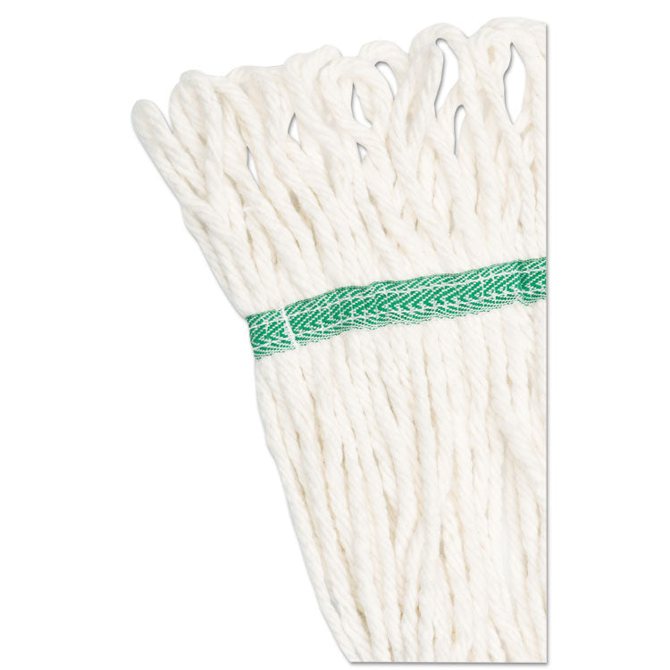 Boardwalk® Super Loop Wet Mop Head, Cotton/Synthetic Fiber, 5" Headband, Medium Size, White (BWK502WHEA) Each